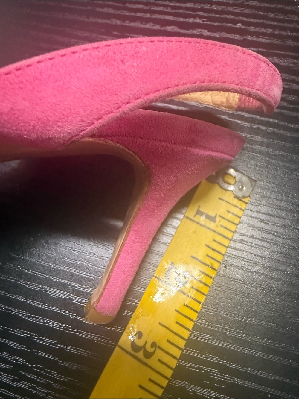 Barneys New York Pink Suede Pointed-Toe Slingback Heels shoes SZ 40.5 USA 10 - Picture 7 of 7